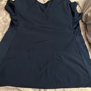 Med couture maternity scrub top navy